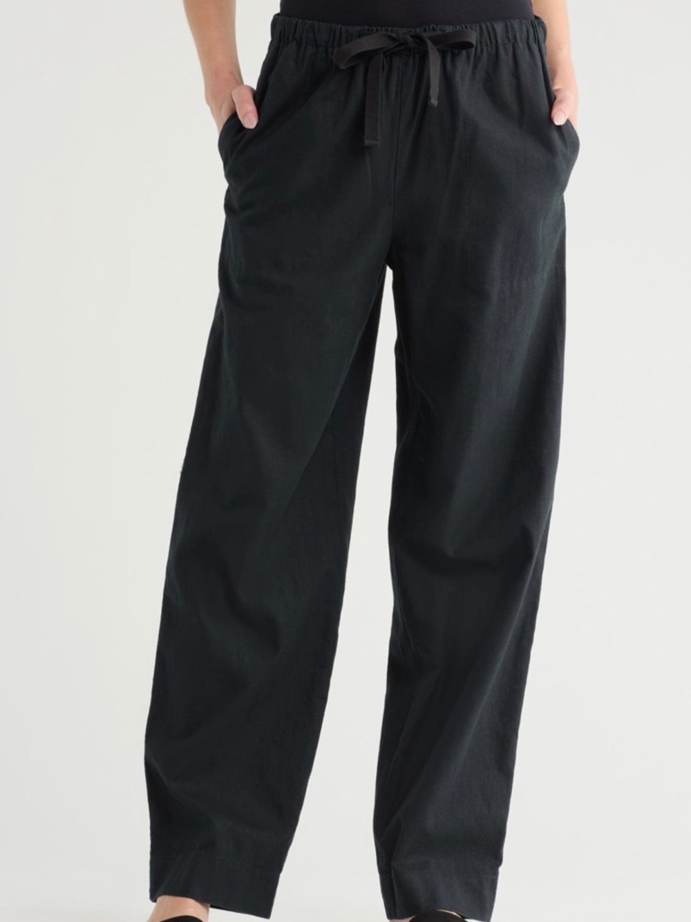 Vince Black Drawstring Casual Pants